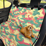 Pastel Camouflage Print Pet Car Back Seat Cover