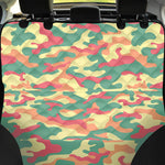 Pastel Camouflage Print Pet Car Back Seat Cover