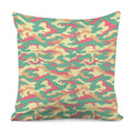 Pastel Camouflage Print Pillow Cover