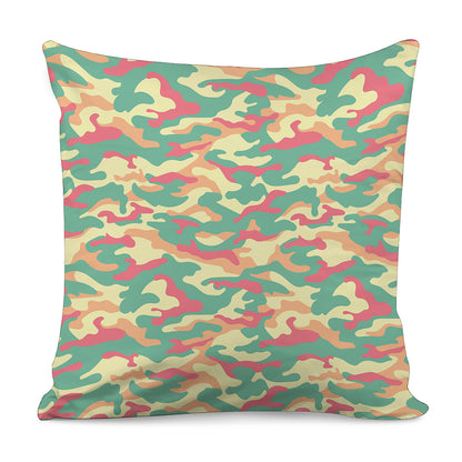 Pastel Camouflage Print Pillow Cover