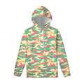 Pastel Camouflage Print Pullover Hoodie