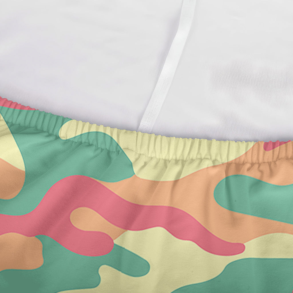 Pastel Camouflage Print Sofa Cover