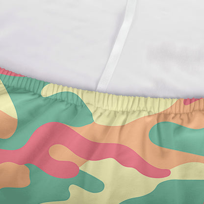 Pastel Camouflage Print Sofa Cover