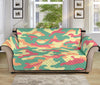 Pastel Camouflage Print Sofa Protector