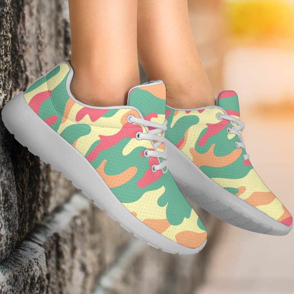 Pastel Camouflage Print Sport Shoes GearFrost
