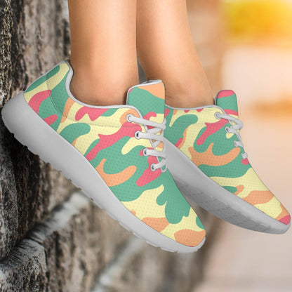 Pastel Camouflage Print Sport Shoes GearFrost