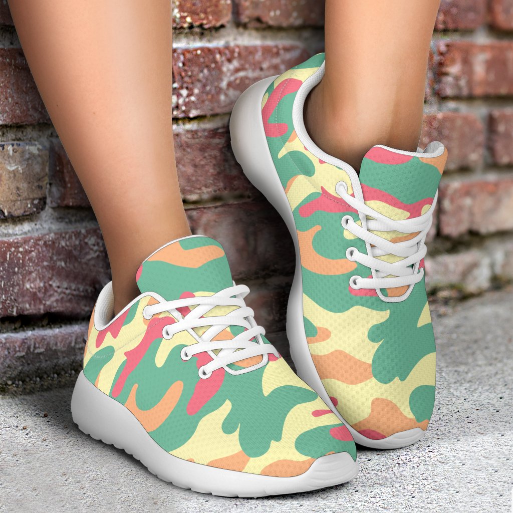 Pastel Camouflage Print Sport Shoes GearFrost