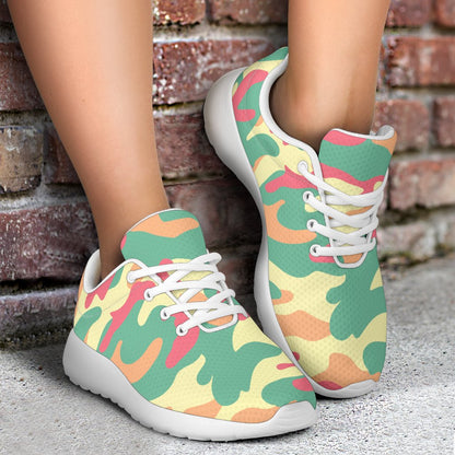 Pastel Camouflage Print Sport Shoes GearFrost
