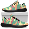 Pastel Camouflage Print Walking Shoes