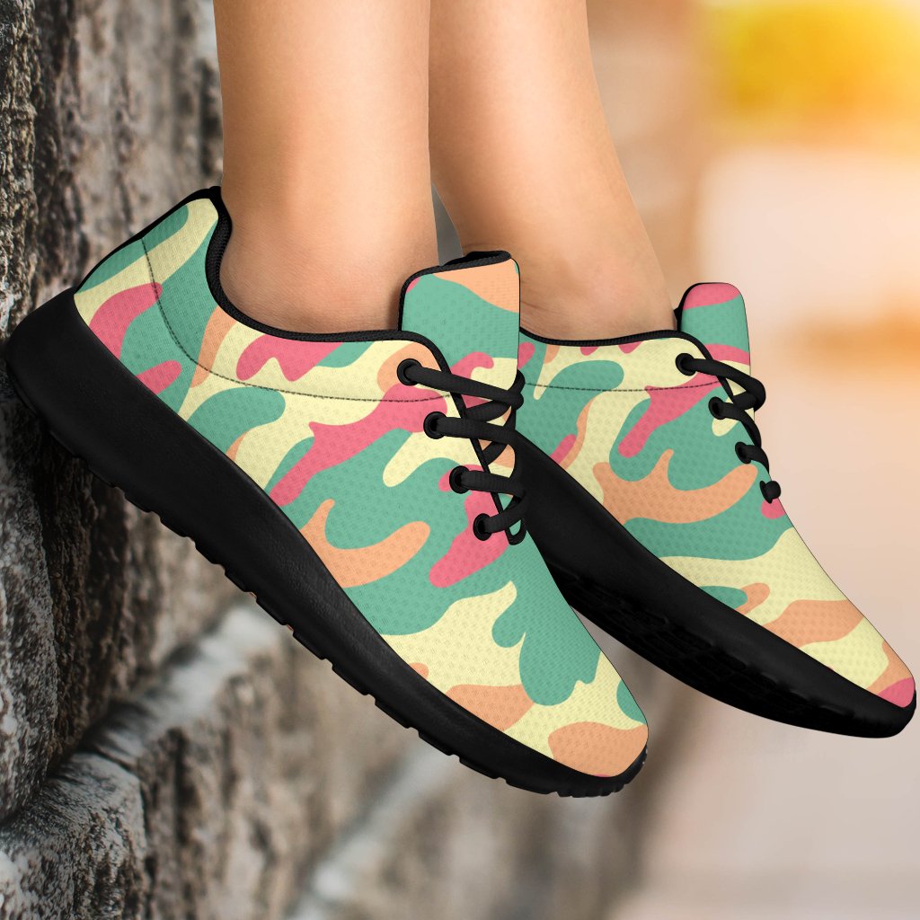 Pastel Camouflage Print Sport Shoes GearFrost