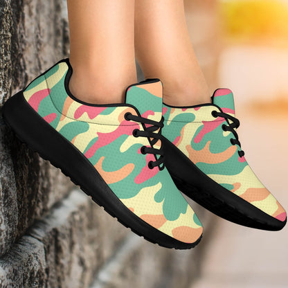 Pastel Camouflage Print Sport Shoes GearFrost