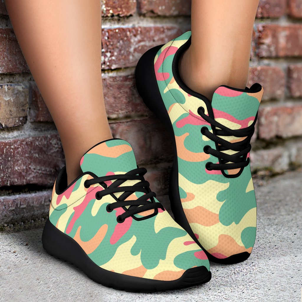 Pastel Camouflage Print Sport Shoes GearFrost