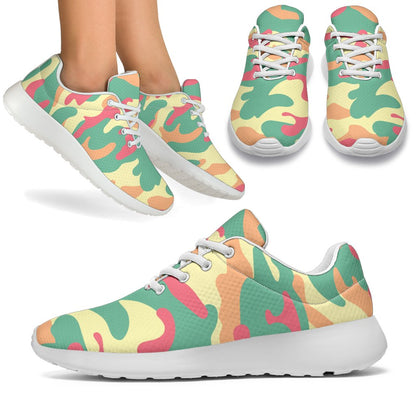 Pastel Camouflage Print Sport Shoes GearFrost