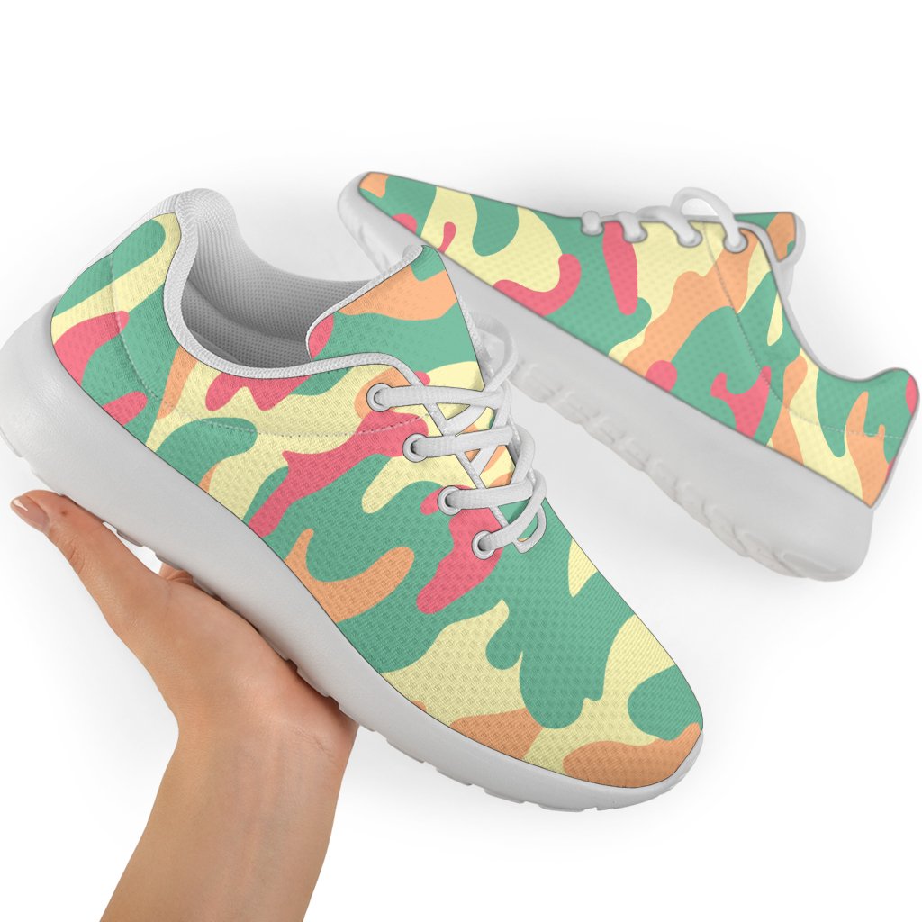 Pastel Camouflage Print Sport Shoes GearFrost