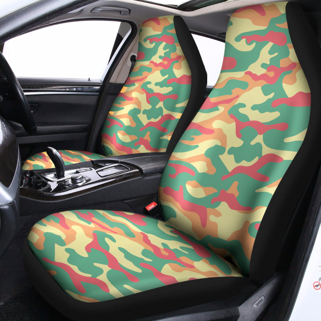 Pastel Camouflage Print Universal Fit Car Seat Covers