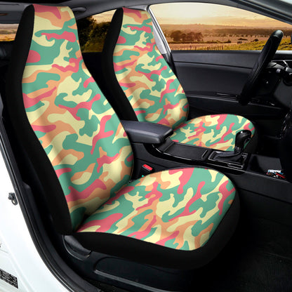 Pastel Camouflage Print Universal Fit Car Seat Covers