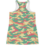 Pastel Camouflage Print Women's Racerback Tank Top
