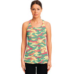 Pastel Camouflage Print Women's Racerback Tank Top