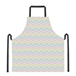 Pastel Chevron Pattern Print Apron
