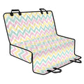 Pastel Chevron Pattern Print Pet Car Back Seat Cover