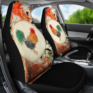 Pastel Chicken Universal Fit Car Seat Covers GearFrost