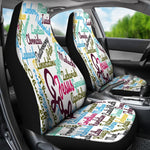 Pastel Christian Text Universal Fit Car Seat Covers GearFrost