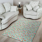 Pastel Cupcake Pattern Print Area Rug