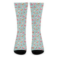 Pastel Cupcake Pattern Print Crew Socks