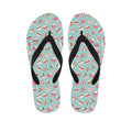 Pastel Cupcake Pattern Print Flip Flops