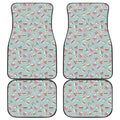 Pastel Cupcake Pattern Print Front and Back Car Floor Mats