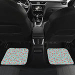 Pastel Cupcake Pattern Print Front and Back Car Floor Mats