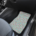 Pastel Cupcake Pattern Print Front and Back Car Floor Mats