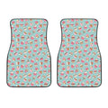 Pastel Cupcake Pattern Print Front Car Floor Mats