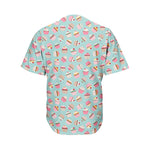 Pastel Cupcake Pattern Print Men's Baseball Jersey