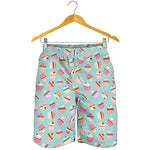 Pastel Cupcake Pattern Print Men's Shorts