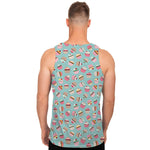 Pastel Cupcake Pattern Print Men's Tank Top