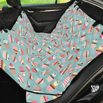 Pastel Cupcake Pattern Print Pet Car Back Seat Cover