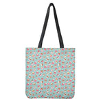 Pastel Cupcake Pattern Print Tote Bag