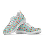 Pastel Cupcake Pattern Print White Sneakers