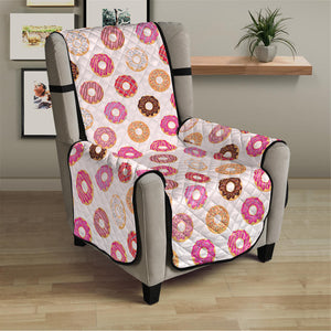 Pastel Donut Pattern Print Armchair Protector