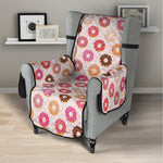 Pastel Donut Pattern Print Armchair Protector