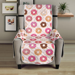 Pastel Donut Pattern Print Armchair Protector