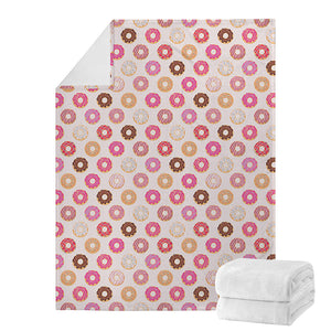 Pastel Donut Pattern Print Blanket