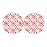 Pastel Donut Pattern Print Car Coasters