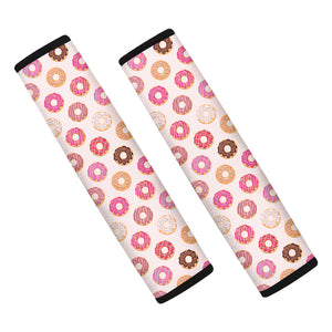 Pastel Donut Pattern Print Car Seat Belt Covers