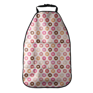 Pastel Donut Pattern Print Car Seat Organizers