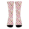 Pastel Donut Pattern Print Crew Socks
