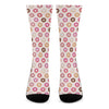 Pastel Donut Pattern Print Crew Socks