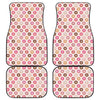 Pastel Donut Pattern Print Front and Back Car Floor Mats