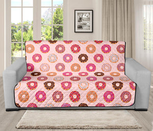 Pastel Donut Pattern Print Futon Protector